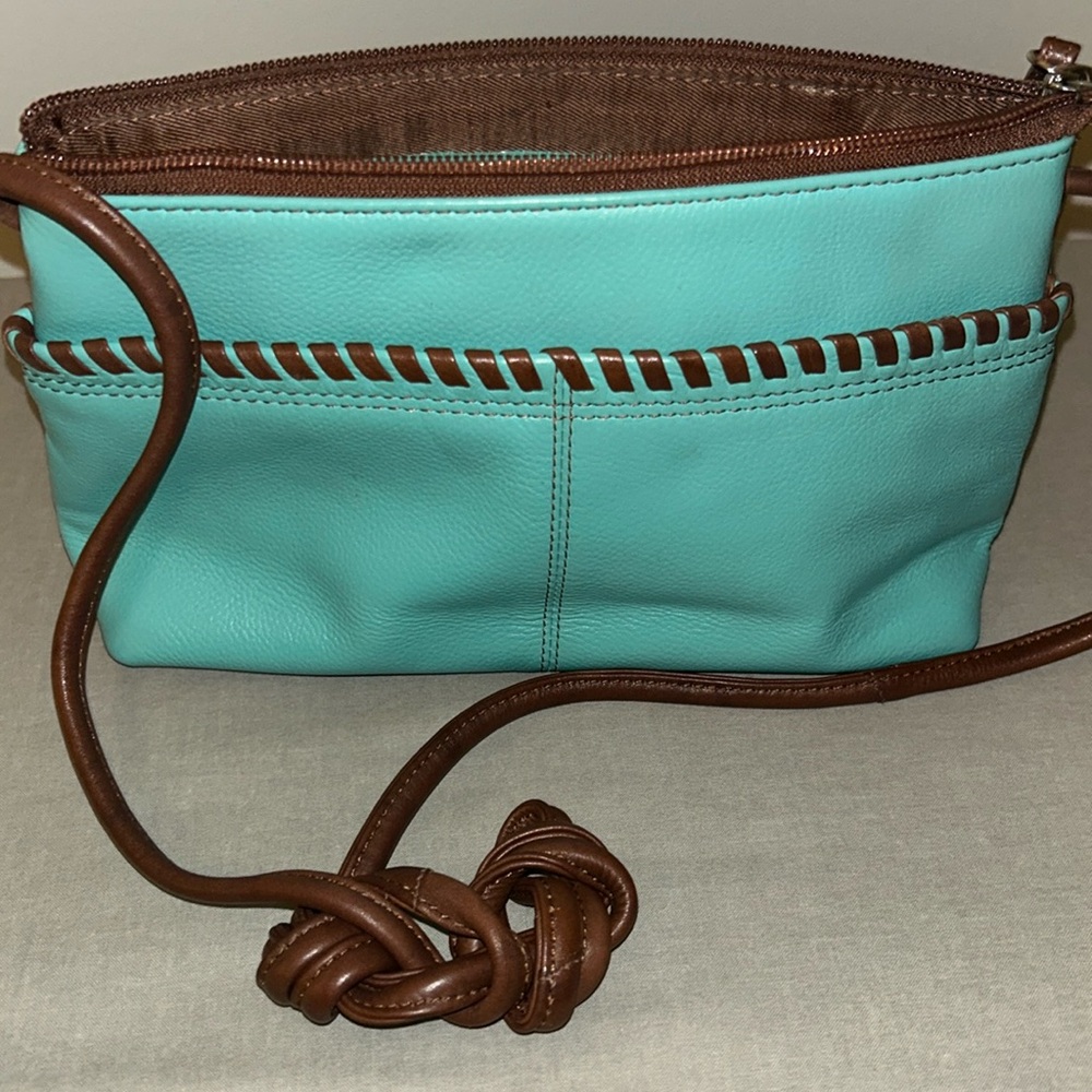Genuine leather crossbody
